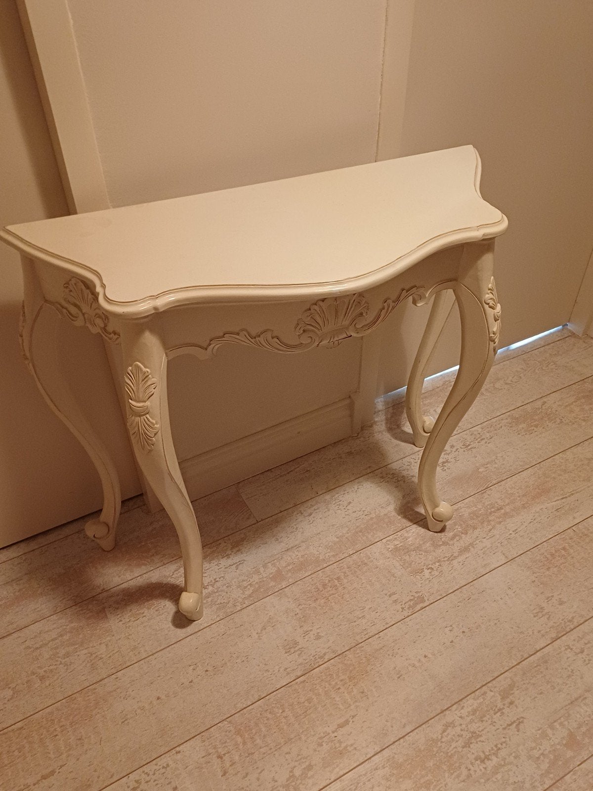 Elegante Console Tafel - Crème/Wit, Ophalen