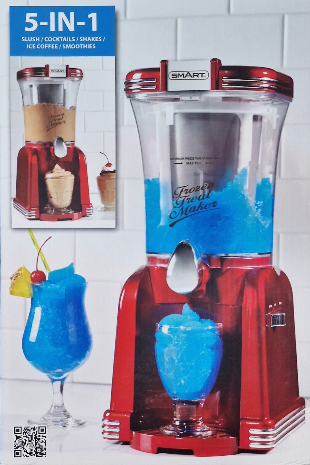Smart 5-in-1 Frozen Treat Maker - Slush, Cocktails, Shakes, Ophalen, Zo goed als nieuw, Blender