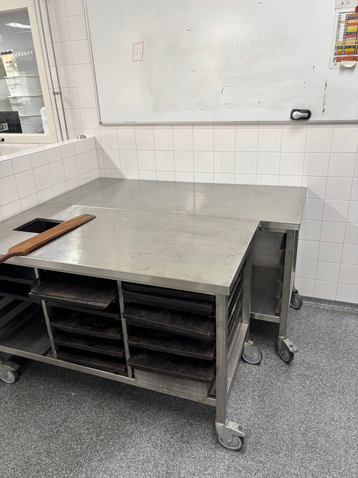 Diverse rvs tafels werkbanken  spoeltafels, Ophalen, RVS Meubilair