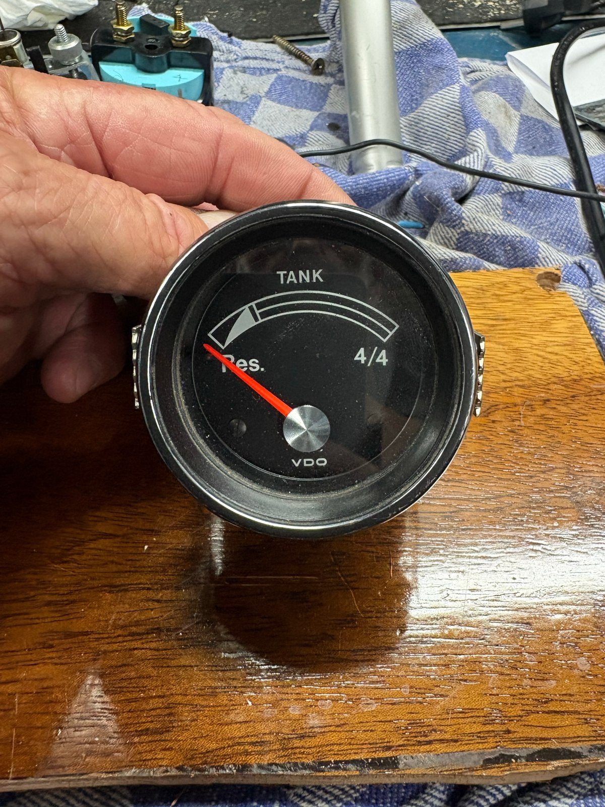 VDO Tankmeter / Brandstofmeter, Watersport en Boten, Ophalen of Verzenden, Gebruikt, Motor en Techniek