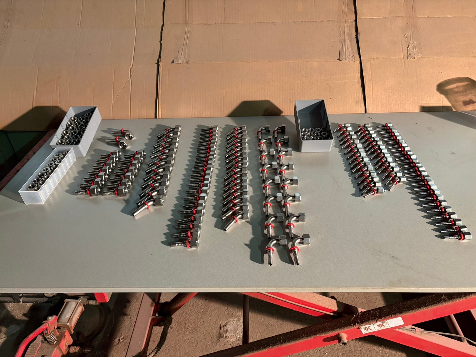 Hydrauliek perskoppelingen, Ophalen, Nieuw