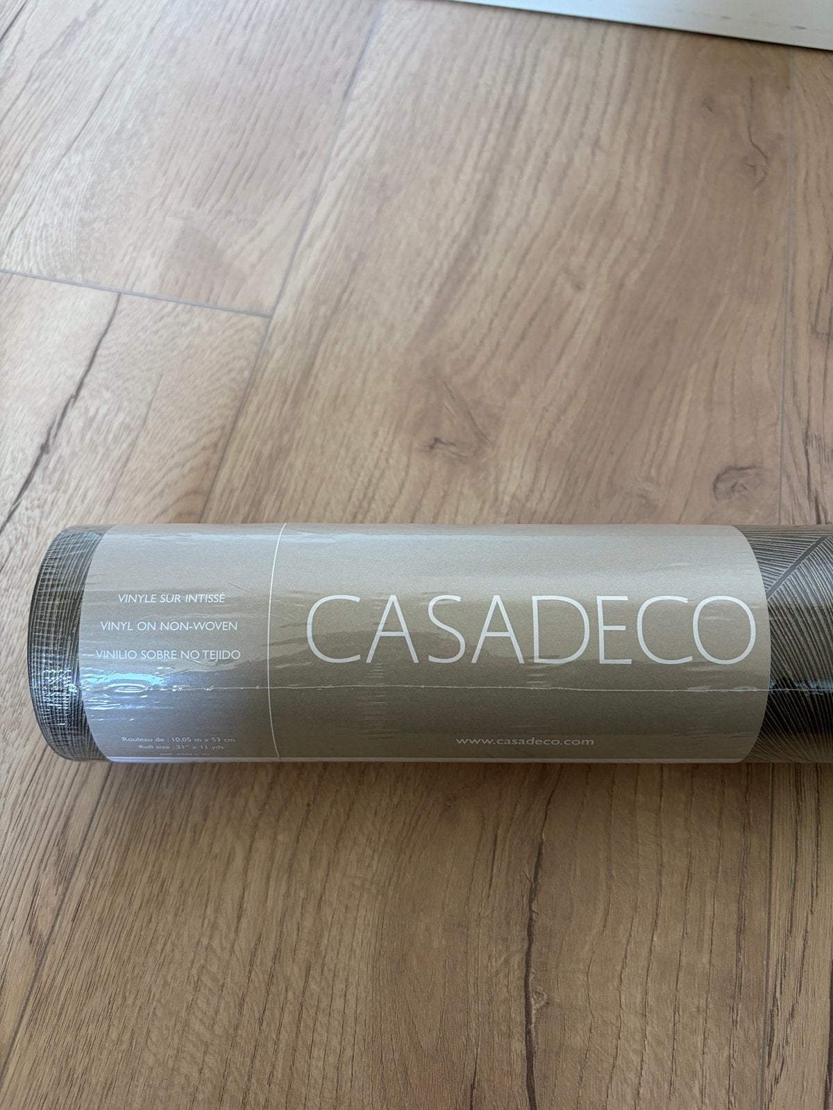 Casadeco vinyl behang perception brons (batch: 191647), Ophalen, Vinylbehang