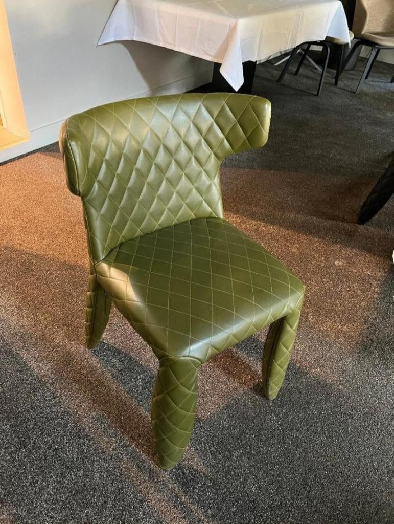 Moooi Monster Armchair olijfgroen leder Marcel Wanders (25x), Huis en Inrichting, Stoelen, Ophalen, Gebruikt, Overige kleuren