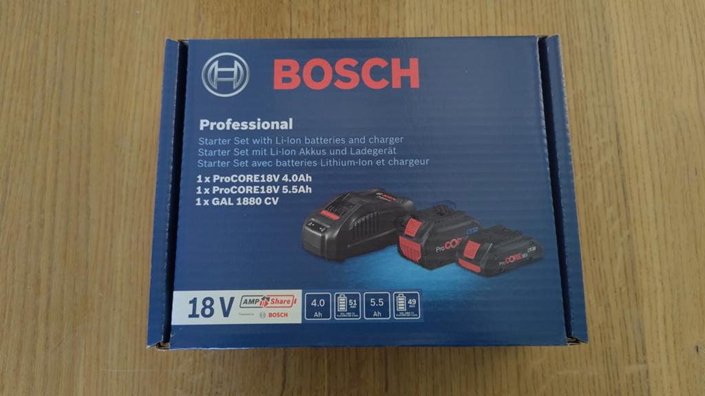 Bosch professional 18V procore accu's + snellader, Doe-het-zelf en Verbouw, Ophalen of Verzenden, Nieuw