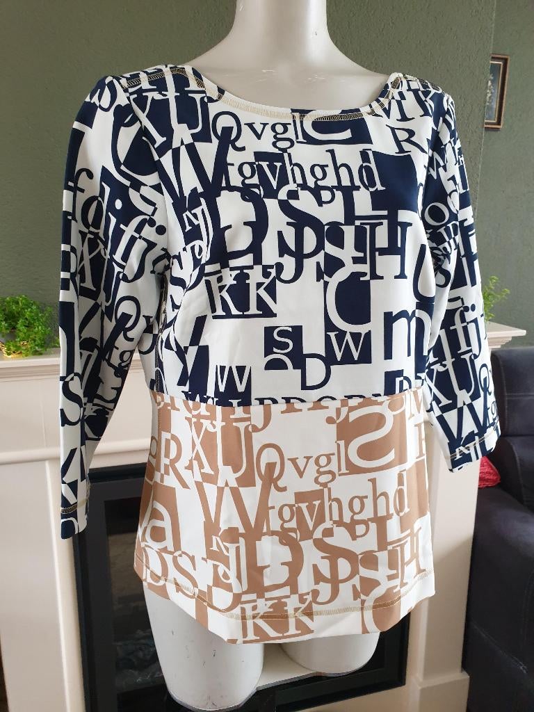 Expresso nieuwe letter top shirt topje 42 L, Maat 42/44 (L), Nieuw, Ophalen of Verzenden, Lange mouw