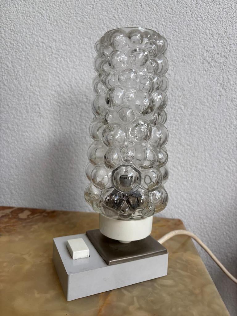 Retro glazen lampje, bubbles, helena tynell look. H23 cm, Ophalen of Verzenden, Minder dan 50 cm