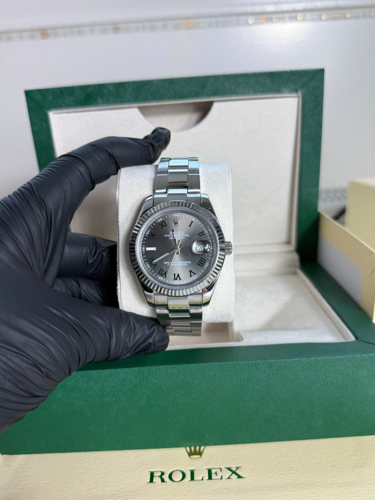Rolex Datejust 41MM Wimbeldon, Sieraden, Tassen en Uiterlijk, Horloges | Heren, Rolex, Polshorloge, Overige materialen, Nieuw