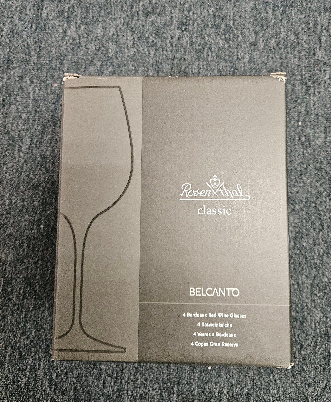 Rosenthal Classic Belcanto Rode Wijnglazen (4 stuks), Glas of Glazen, Nieuw, Ophalen of Verzenden, Glas