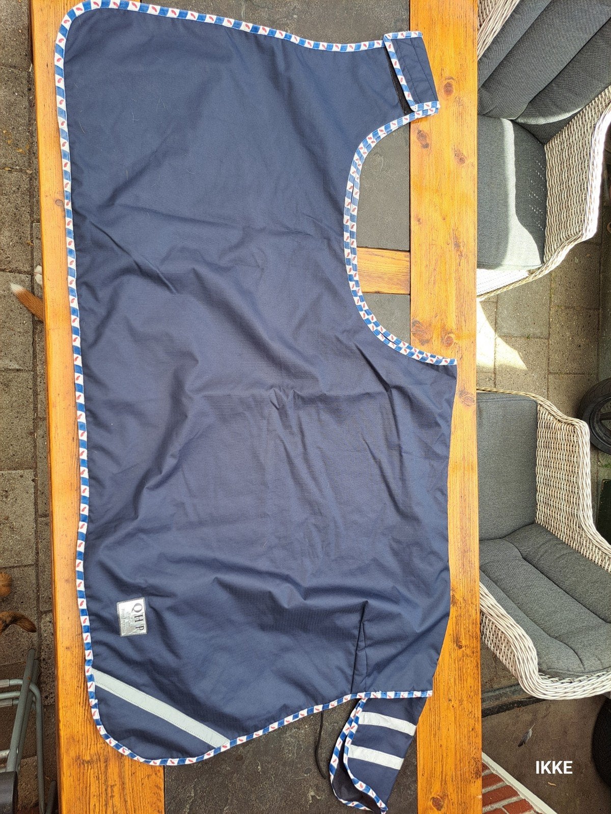 Friese uitrijdeken, Ophalen of Verzenden, Gebruikt, Blauw, Overige typen