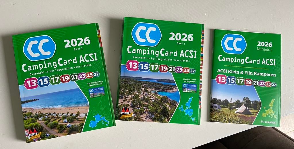 CampingCard ACSI 2026 campings NIEUW, Overige merken, Europa, Nieuw, Ophalen of Verzenden