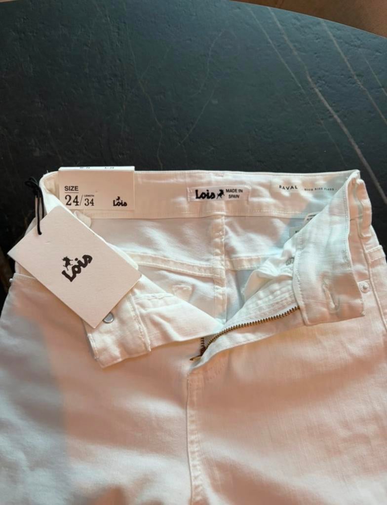 Nieuwe Lois Raval flared jeans wit maat W24/L34, Ophalen, Nieuw, Wit, W27 (confectie 34) of kleiner