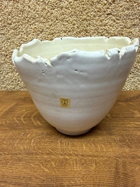 Unieke handgemaakte aardewerk bloempot, 25 tot 40 cm, Rond, Binnen, Ophalen of Verzenden