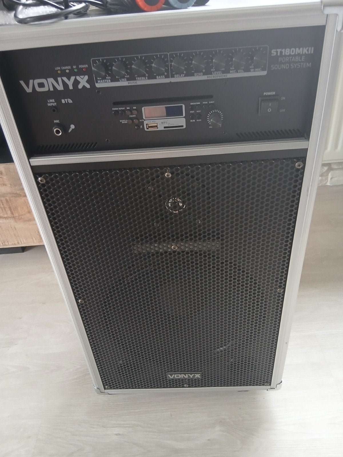 Vonyx ST180MK Draagbaar Geluidssysteem met Afstandsbedienin, Audio, Tv en Foto, Luidsprekers, Inclusief microfoon, Party speaker