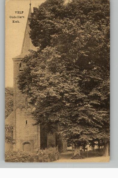 Velp Oude Herv kerk st 1929 uitg Thiele, Ophalen of Verzenden, 1920 tot 1940, Gelopen, Gelderland