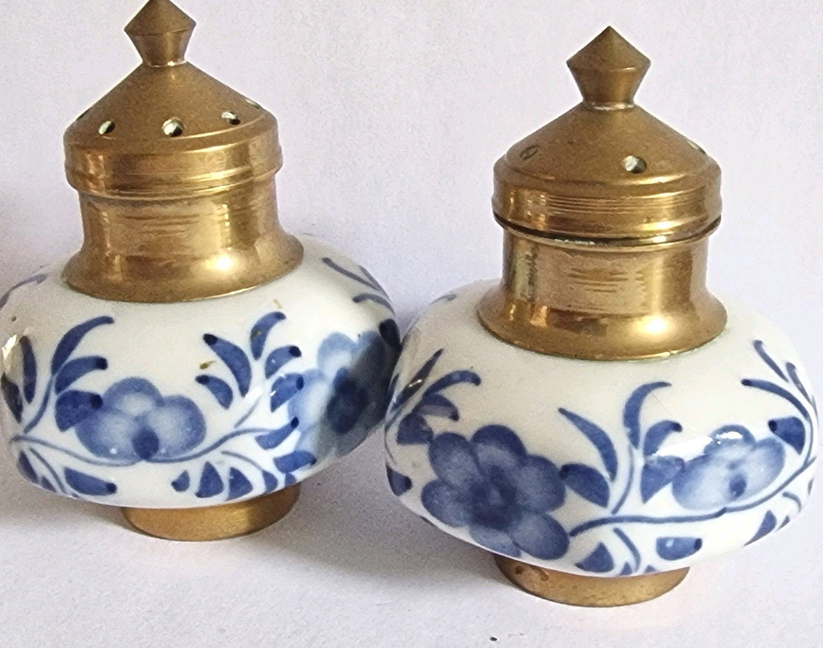Vintage Delfts Blauw Zout- en Peperstel, Ophalen of Verzenden