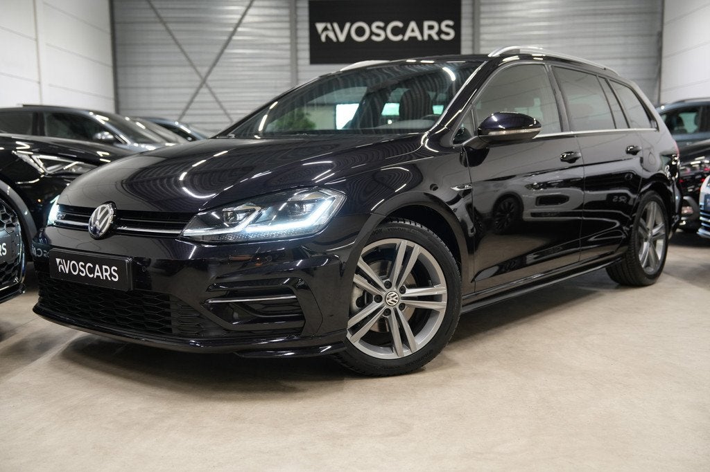Volkswagen Golf Variant 1.5 TSI 2x R-Line DSG * Virtual - Tr, Auto's, Volkswagen, 4 cilinders, Alcantara, Zwart, Origineel Nederlands