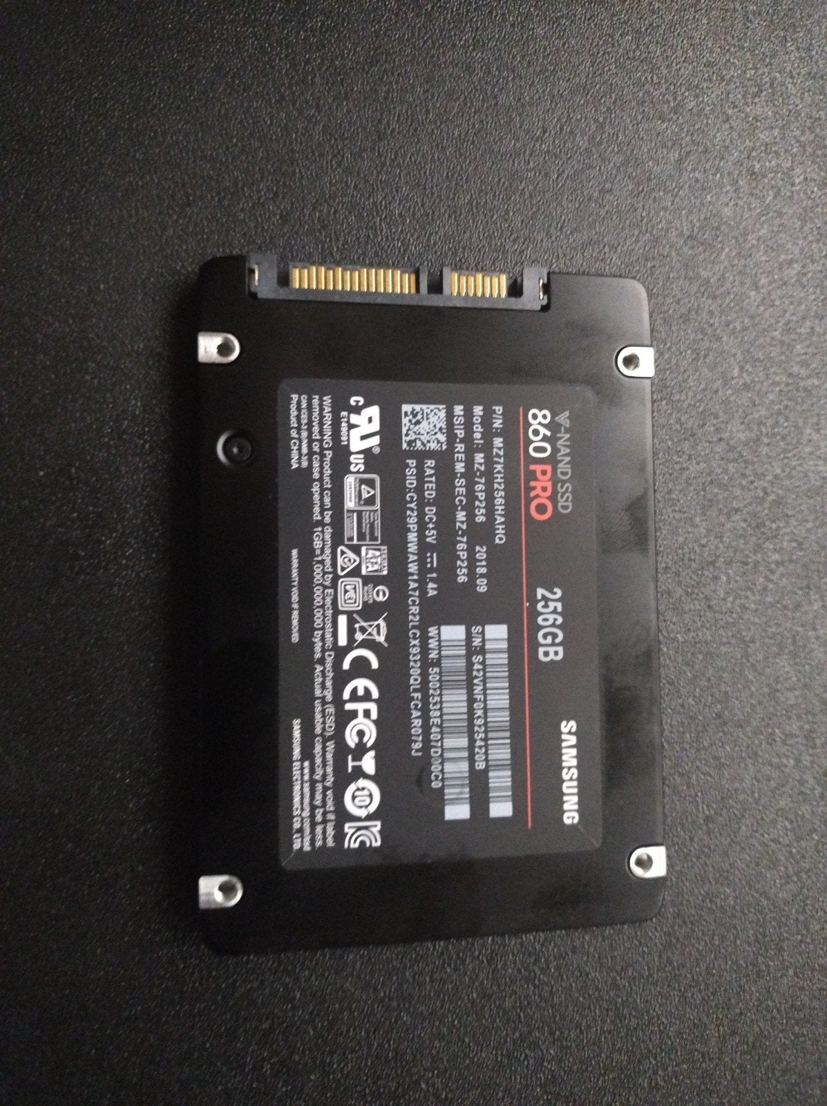Samsung ssd 256gb, Computers en Software, Harde schijven, Ophalen of Verzenden, Laptop