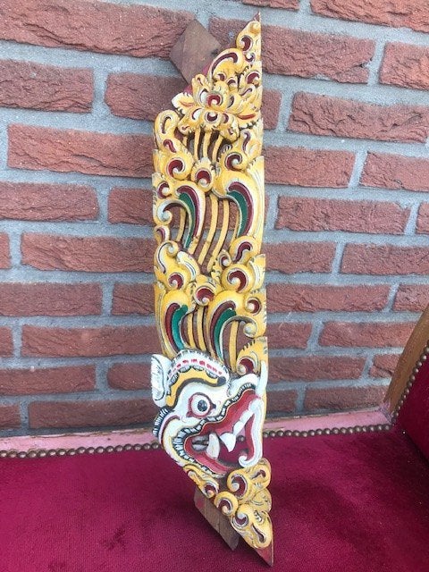 antiek houten fragment, GARUDA, Houtsnijwerk, Handgemaakt, Ophalen of Verzenden, Hout
