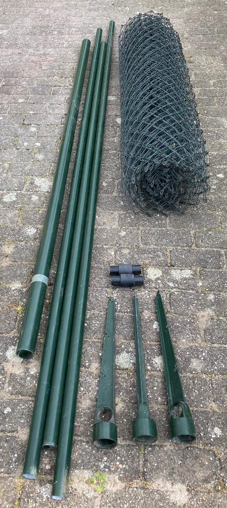 Harmonica Gaas van ABC hekwerk plus buizen., Tuin en Terras, Gaas en Draad, Gebruikt, Gaas, Minder dan 10 meter, Ophalen
