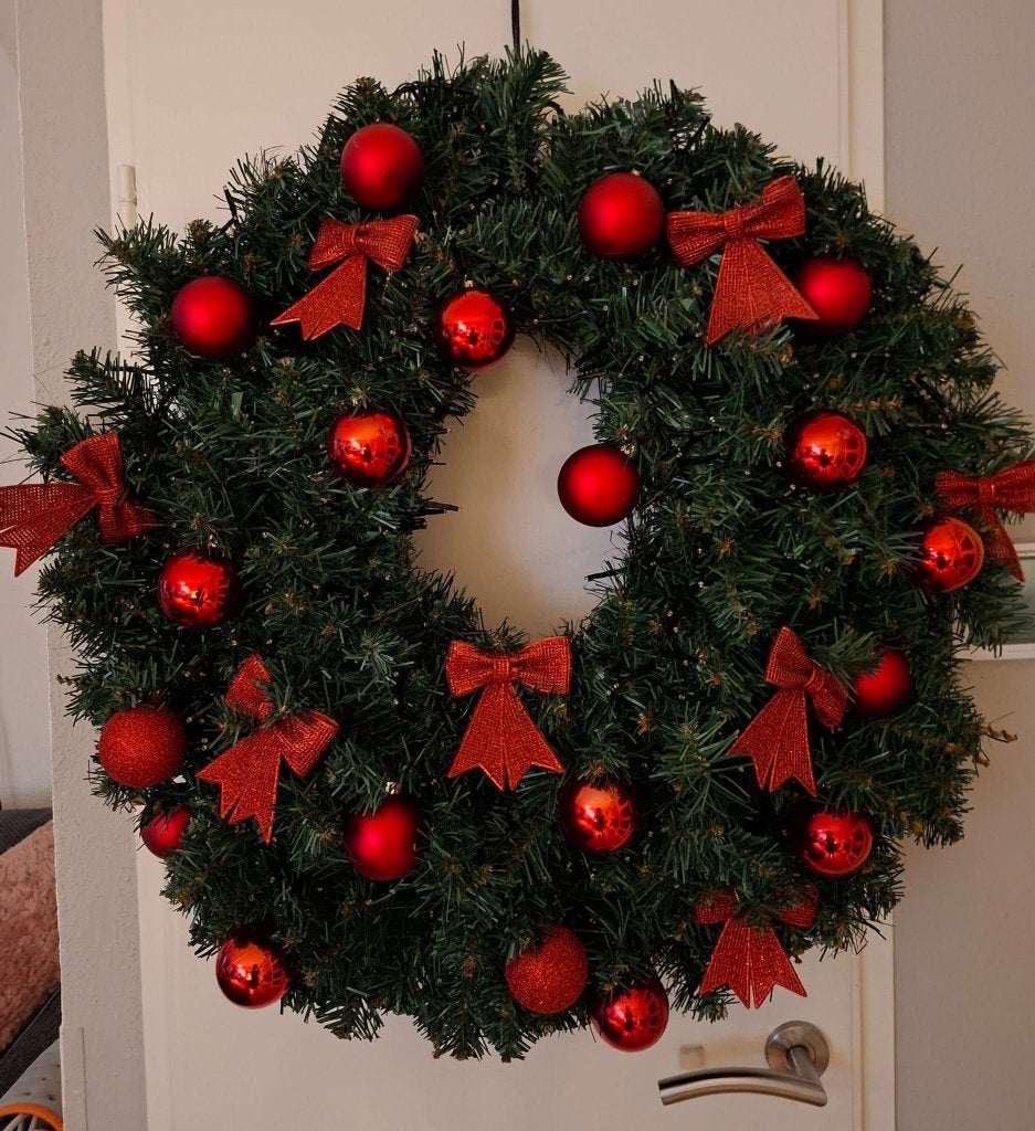 Kerstkrans, Ophalen, Gebruikt