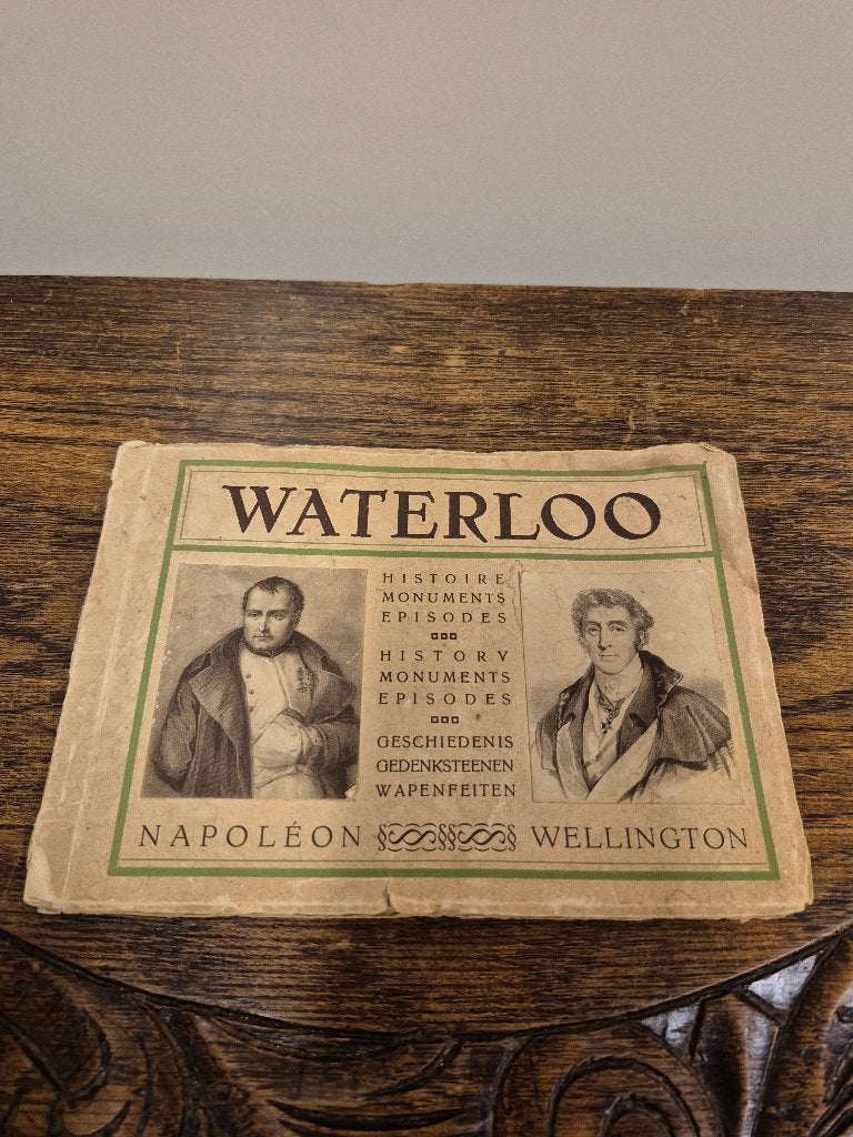 Waterloo souvenirboek ca. 1900 Napoleon, Verzamelen, Ophalen of Verzenden, Landmacht, Overige gebieden, Boek of Tijdschrift