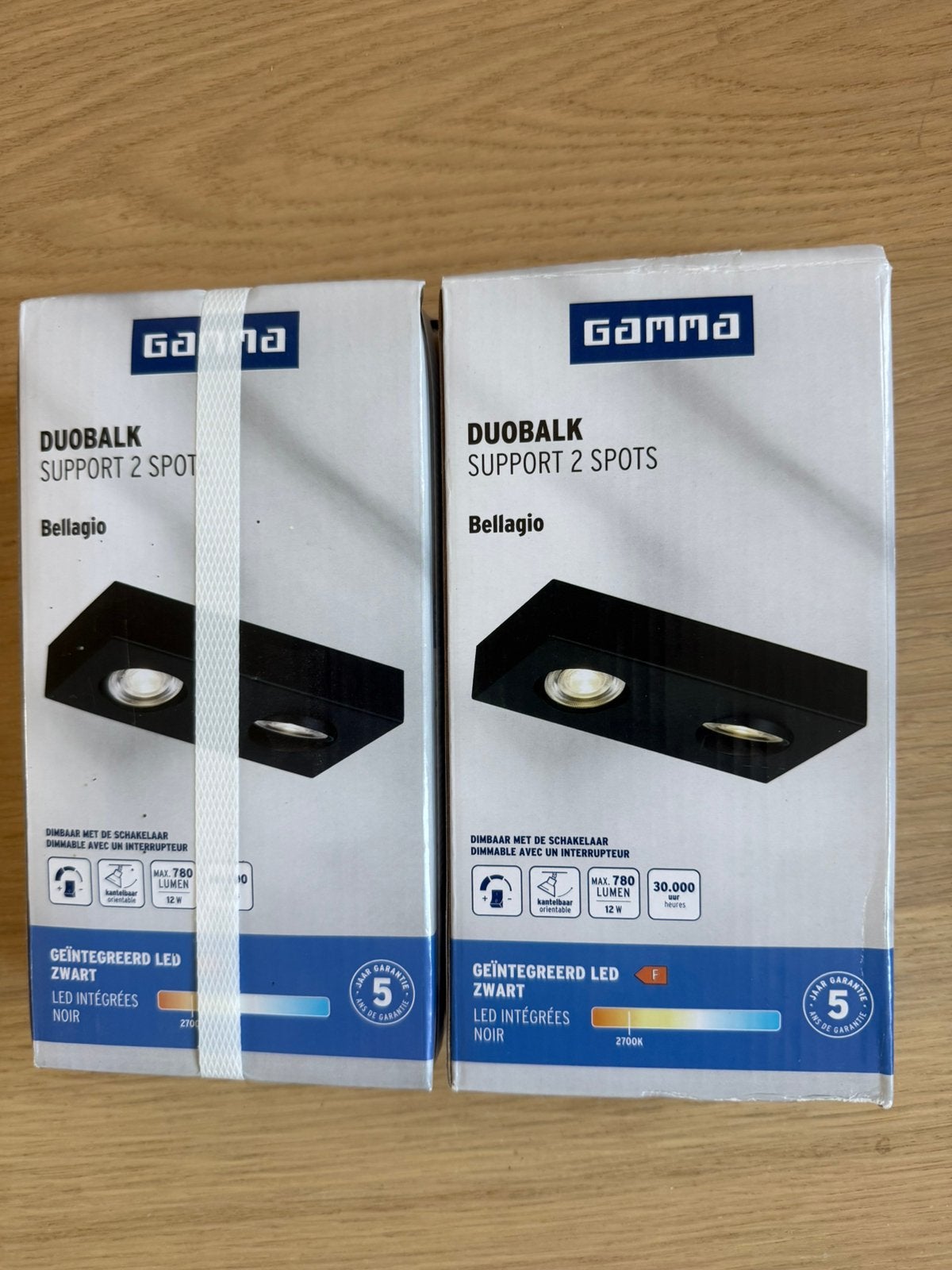 Spots Gamma duobalk nieuw, Ophalen, Nieuw, Metaal of Aluminium, Plafondspot of Wandspot