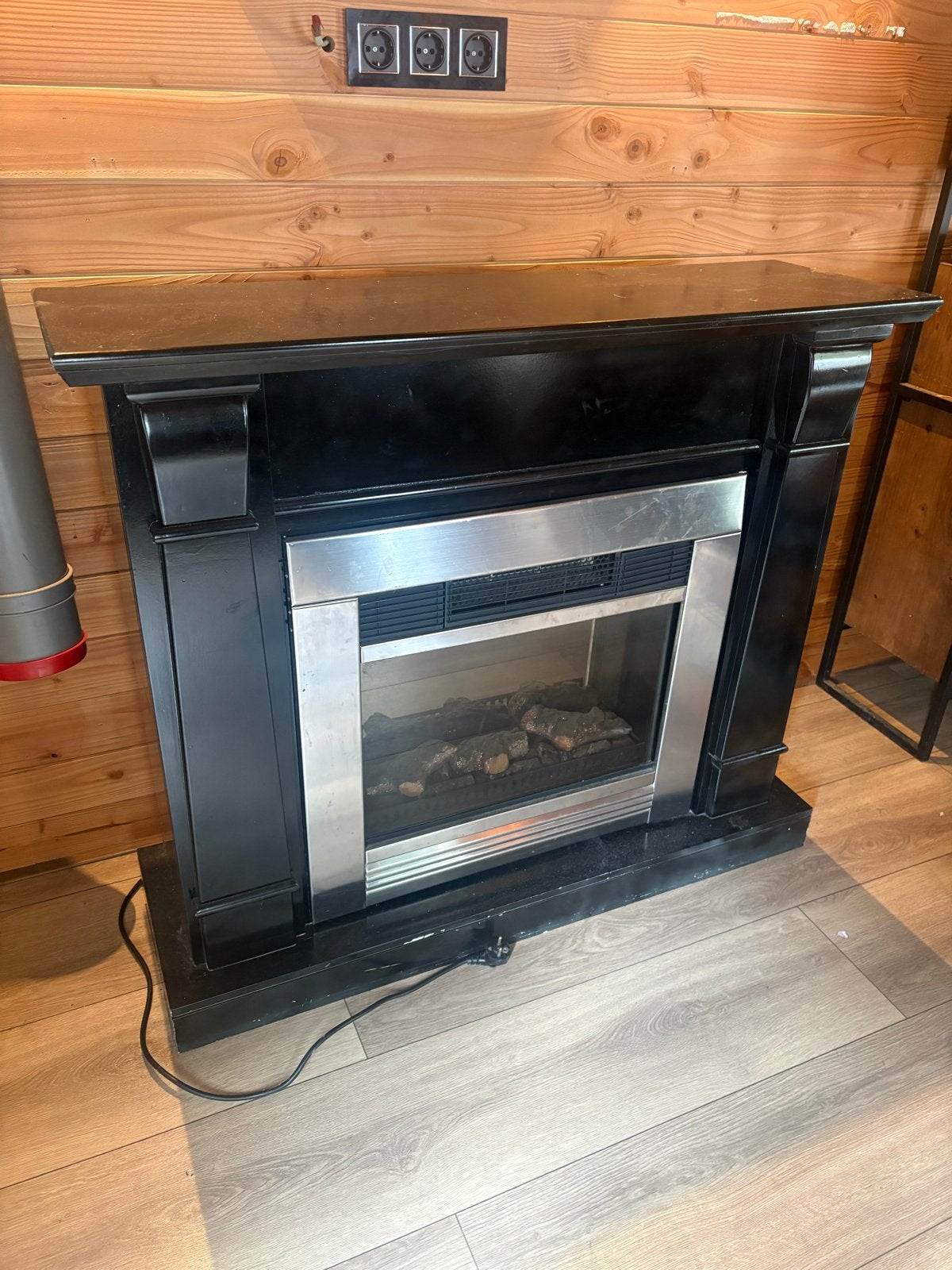 Elektrische sfeerhaard met schouw - 110x34x95 cm, Huis en Inrichting, Ophalen, Gebruikt, Overige soorten, Elektrisch