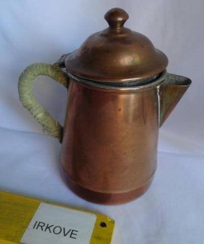 KOPEREN KOFFIEPOTJE * KLEIN FORMAAT * Leuk Model *, Antiek en Kunst, Verzenden, Koper