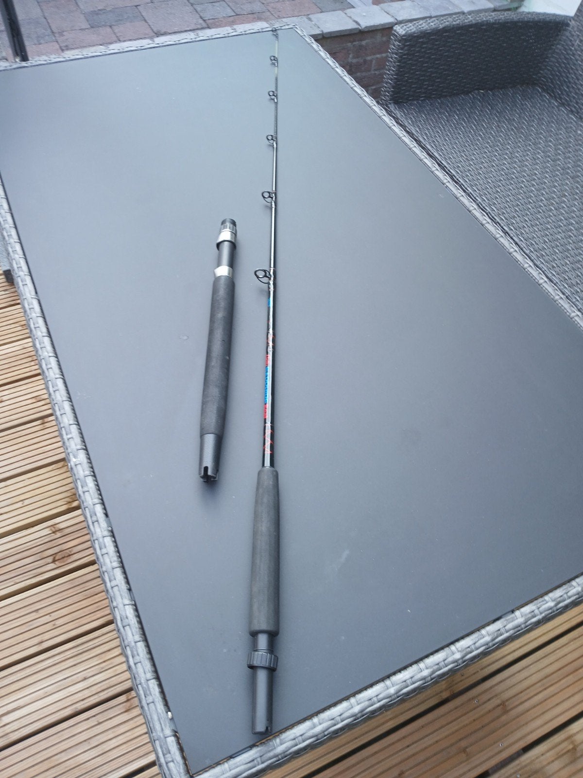 Shakespeare Ugly Sapphire boothengel, Watersport en Boten, Hengelsport | Zeevissen, Ophalen, Gebruikt, Werphengel