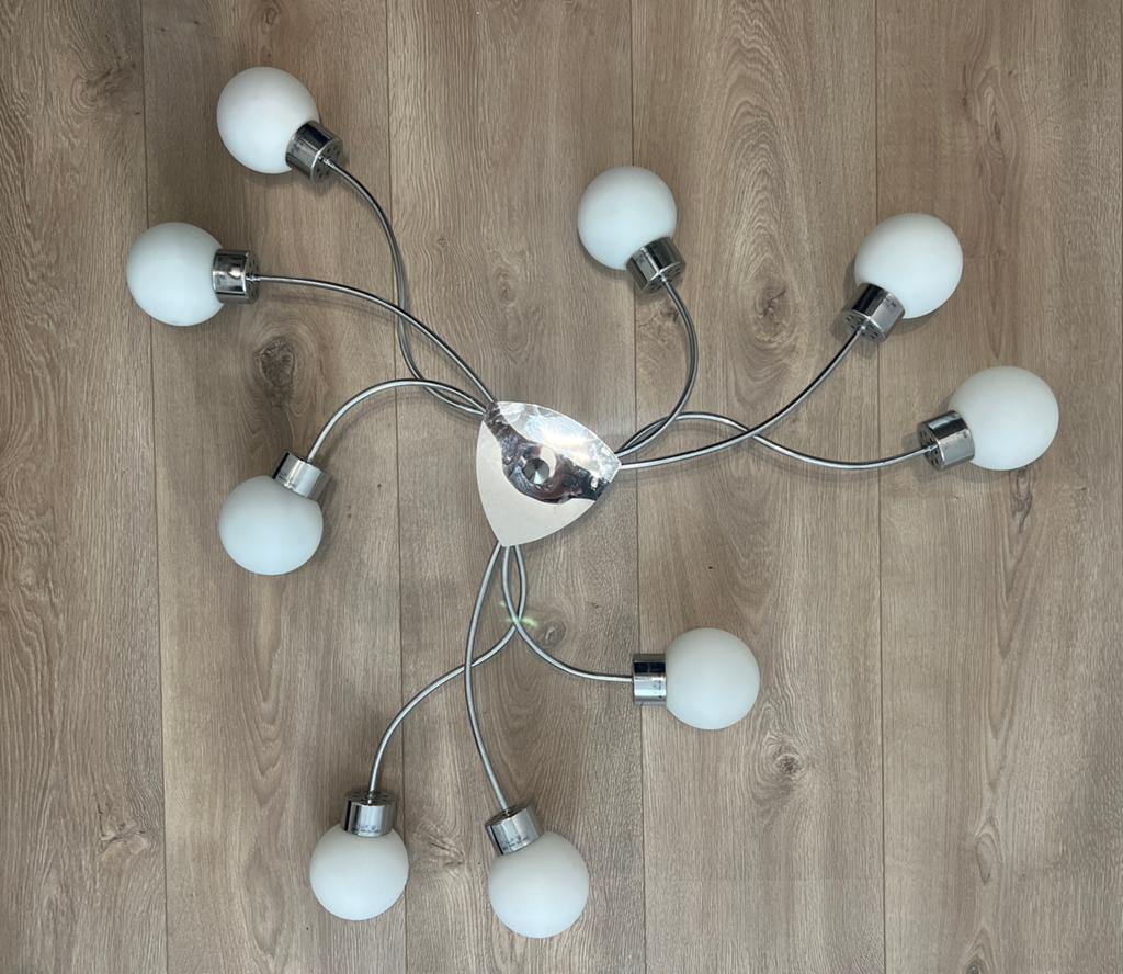 Trendy plafondlamp, Ophalen of Verzenden, Zo goed als nieuw, Metaal