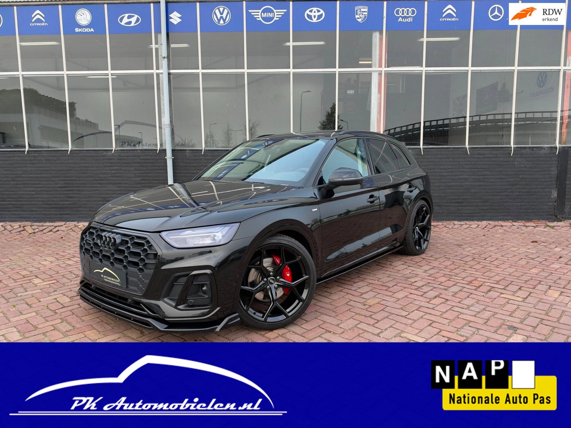 Audi Q5 55 TFSI e Quattro Competition *MASSAGE + 360 CAMERA, Automaat, Dealer onderhouden, Gebruikt, 4 cilinders