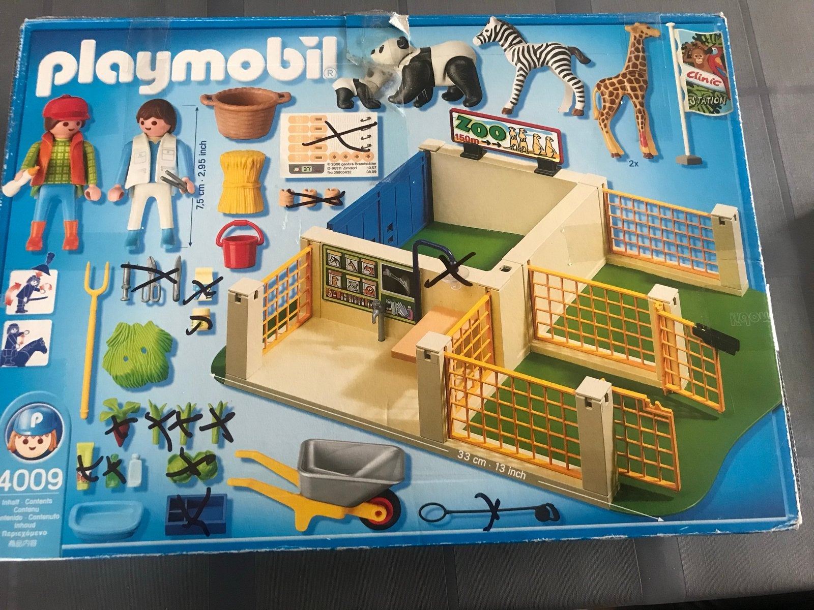 Playmobil Dierenkliniek/Dierenarts met Dieren en Figuren, Gebruikt, Gebouw, Losse onderdelen, Ophalen of Verzenden