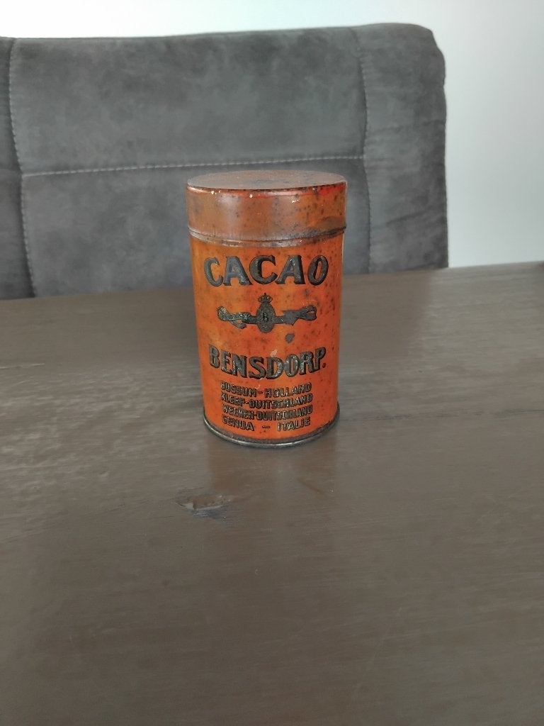 Klein Bensdorp Cacao Blikje 4 Landen, Verzamelen, Blikken, Ophalen of Verzenden, Gebruikt, Overige, Overige merken