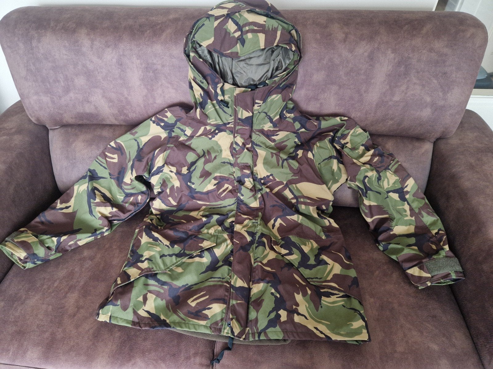 KM military CC-jas parka  gevoerd landmacht camo visjas xl, Verzenden, Maat 56/58 (XL), Zo goed als nieuw, KM