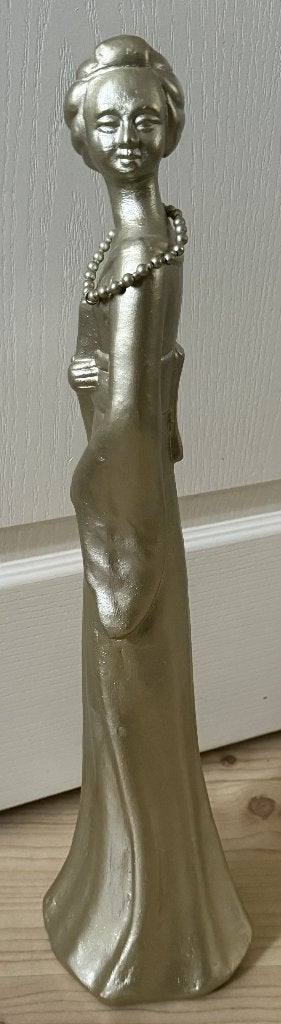 Stenen beeld Japanse vrouw, Ophalen of Verzenden, Gebruikt, Mens