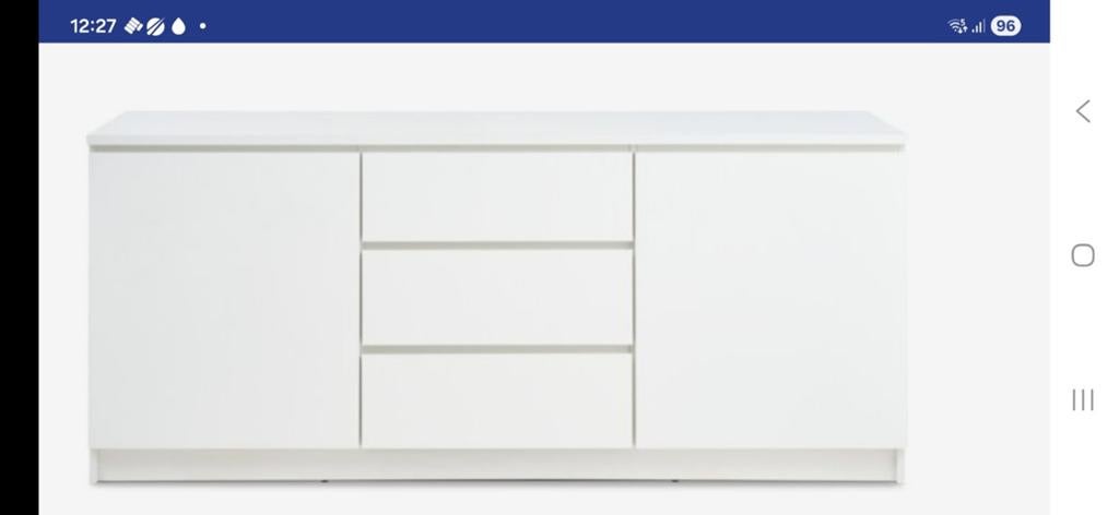 MOET WEG!! Hoogglans wit  dressior 180 x 60 diep en 80/90cm, Ophalen, Gebruikt, 25 tot 50 cm, 150 tot 200 cm