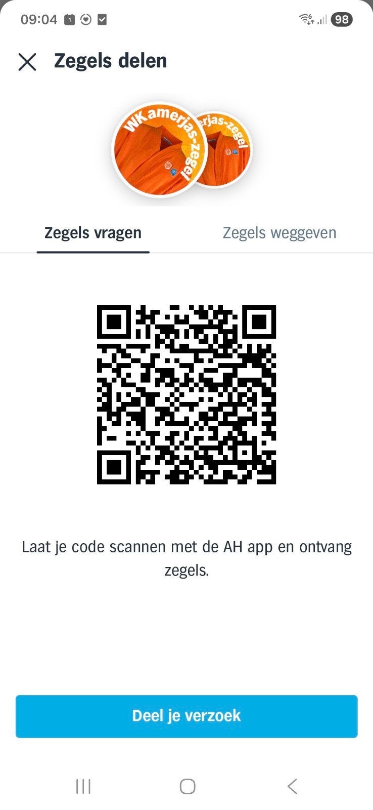 Zegels gevraagd AH kamerjas spaaractie, Ophalen of Verzenden