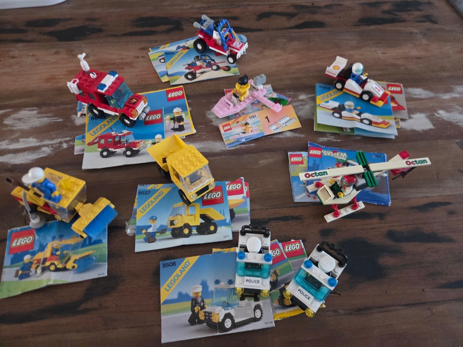 Lego 9 voertuigen, Ophalen of Verzenden, Gebruikt