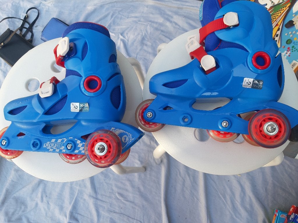 PlayB skeeler, blauw, 30-32, Kinderen, Inline skates 4 wielen, Ophalen, Overige merken
