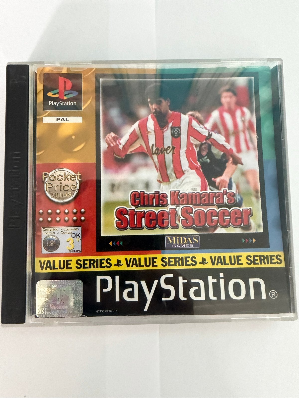 Chris Kamara's Street Soccer PS1, Gebruikt, Eén computer, Ophalen of Verzenden, Sport