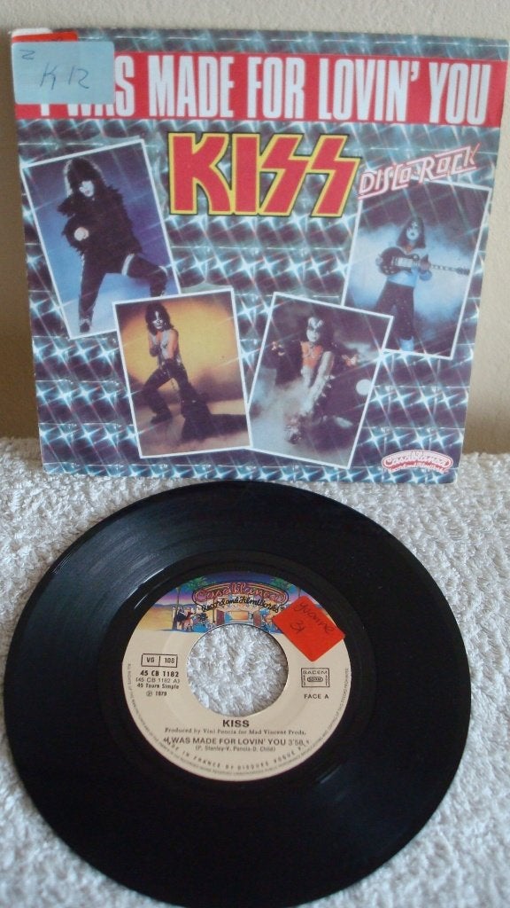 KISS i was made for lovin' you vinyl single jukebox vintage, Cd's en Dvd's, Verzenden, Gebruikt, Overige genres