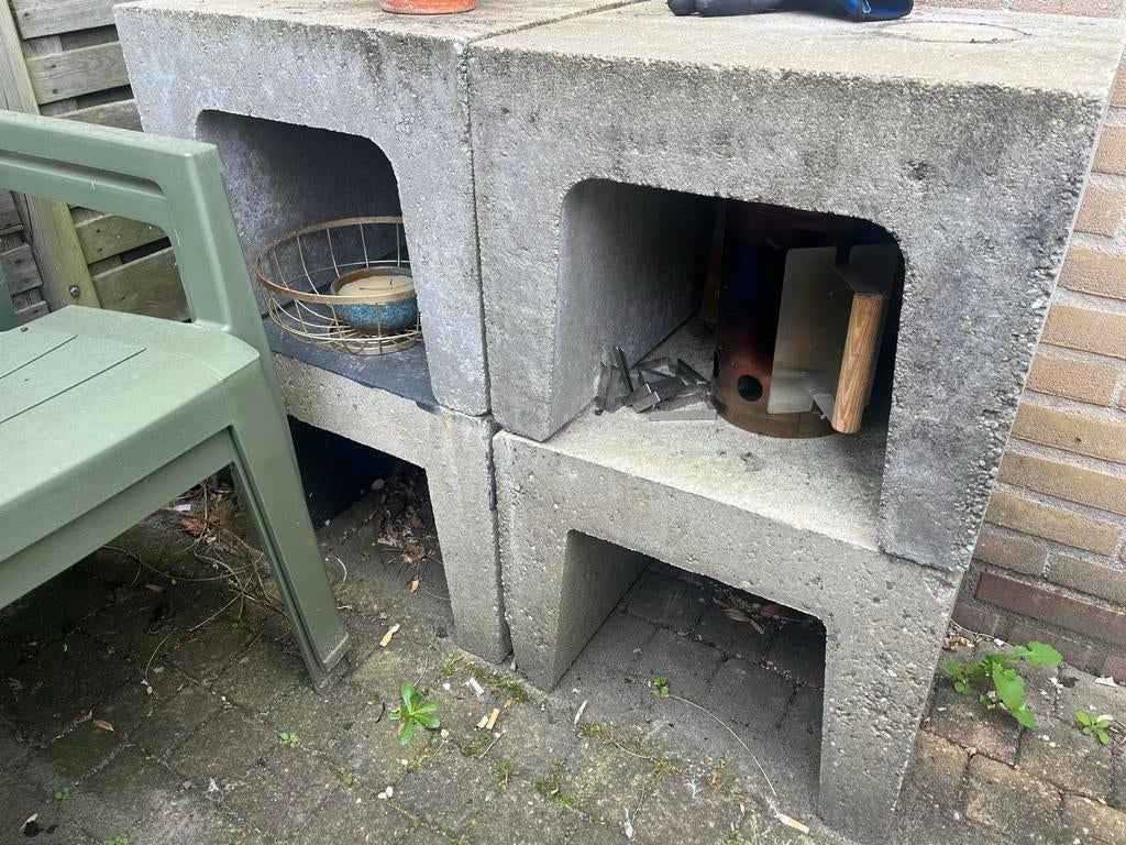10 U- elementen betonblokken, Ophalen, Gebruikt, Beton, Overige typen