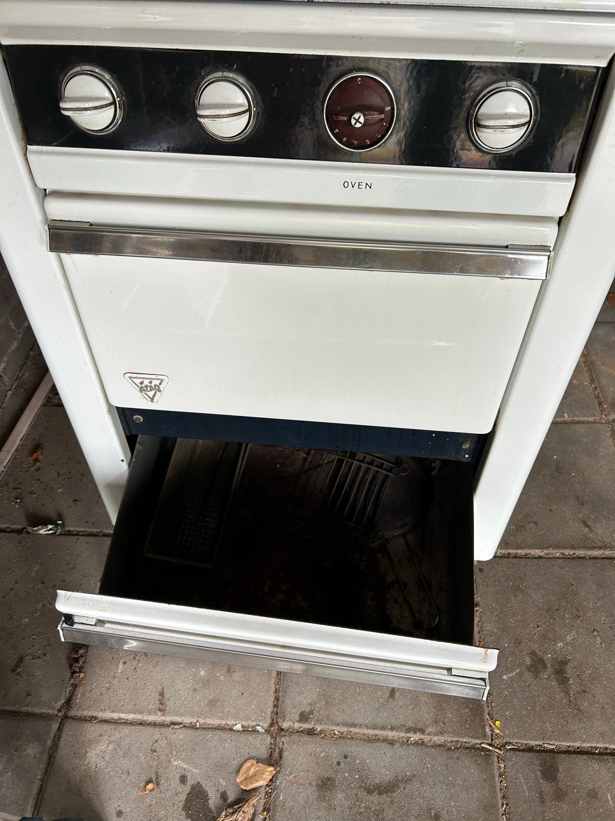 Atag gasfornuis met oven - Vintage en functioneel, Ophalen, Gebruikt, 3 kookzones of minder, Gas
