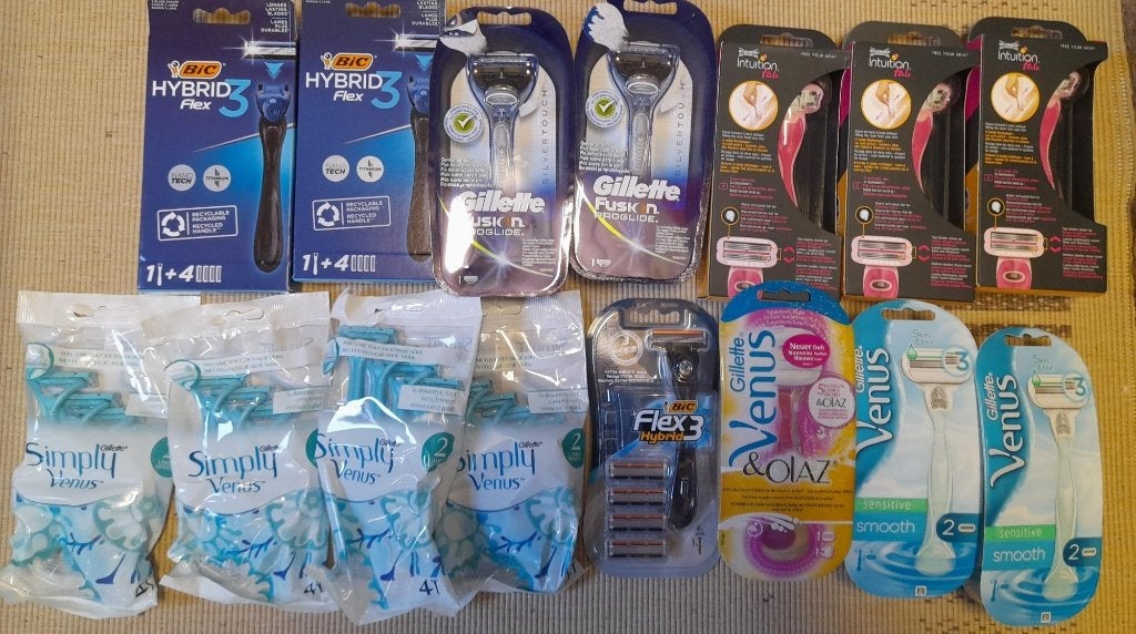 Scheerapparaten Gillette Venus Fusion Simply Wilkinson Bic, Ophalen of Verzenden, Nieuw, Overige typen