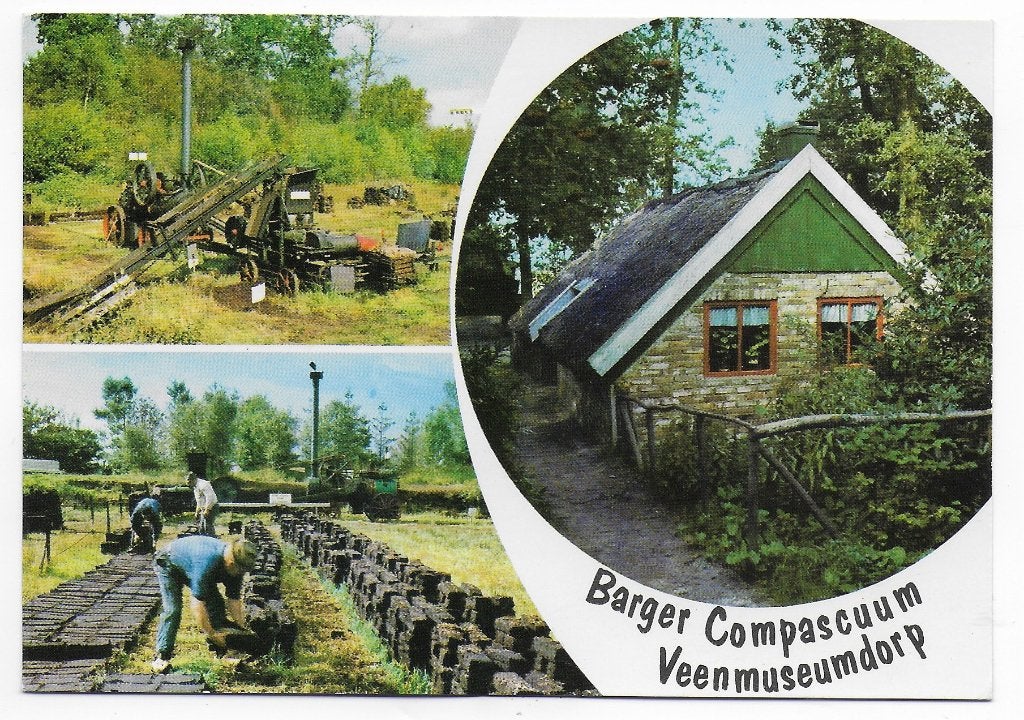 Barger Compascuum veenmuseum Ansichtkaart ( B5565 ), Ophalen of Verzenden, 1960 tot 1980, Gelopen