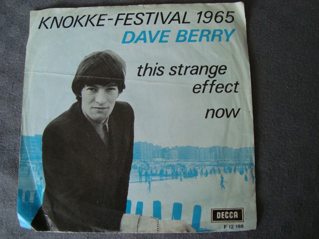Dave berry -this strange effect, knokke -festival 1965, Ophalen of Verzenden, Zo goed als nieuw, Pop