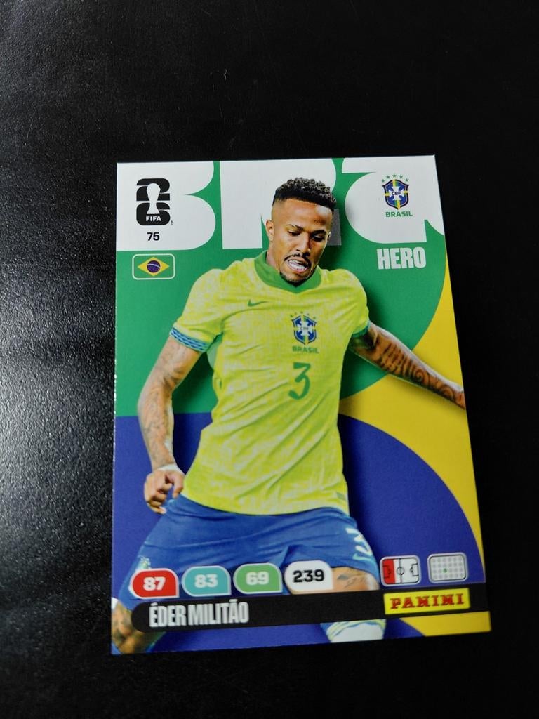 Eder militao (brazilie) panini wk 2026, Ophalen of Verzenden, Nieuw, Buitenlandse clubs, Poster, Plaatje of Sticker