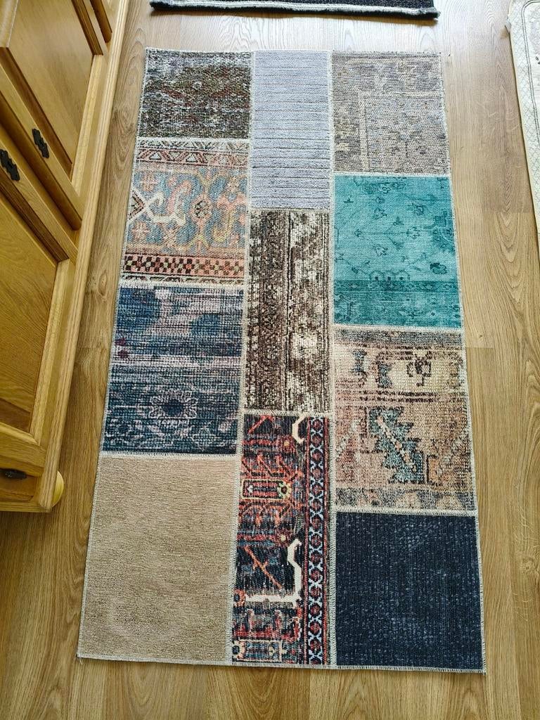 Nieuw Patchwork vloerkleed 80x150 cm - Vintage stijl, Ophalen, 100 tot 150 cm, Nieuw, 50 tot 100 cm
