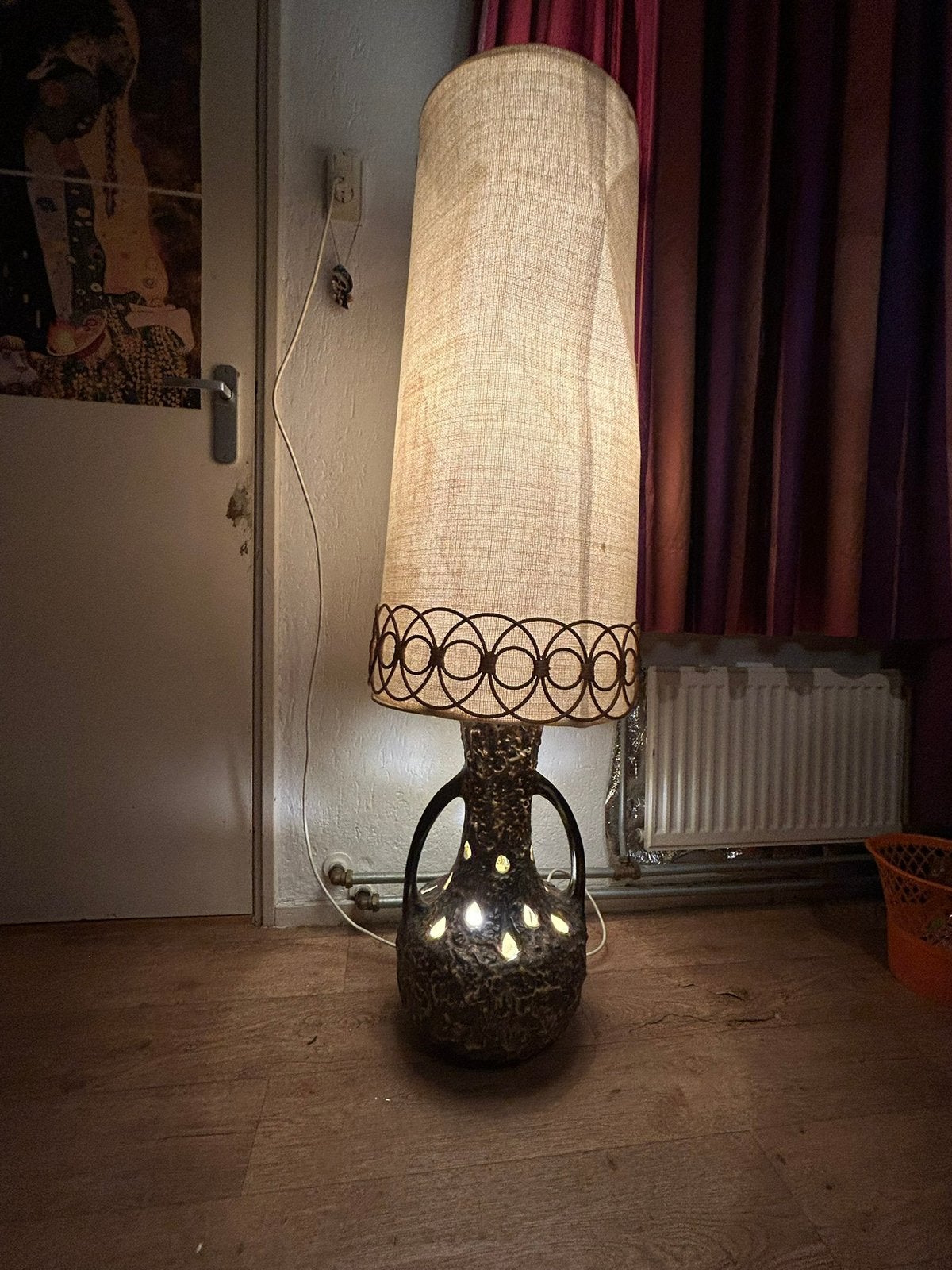 West germany keramiek vloerlamp, Ophalen