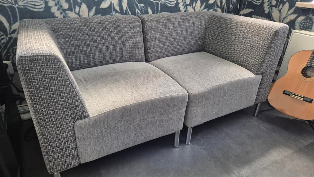 Hoekstoelen / tweezitsbank, Ophalen, Tweepersoons, 75 tot 100 cm, Zo goed als nieuw
